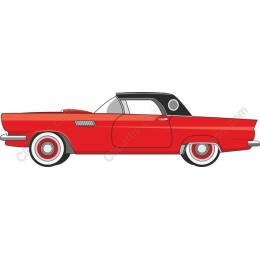 Classic Red Convertible Car