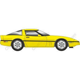Vibrant Yellow Sports Car