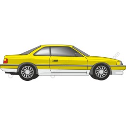 Vibrant Yellow Sports Car