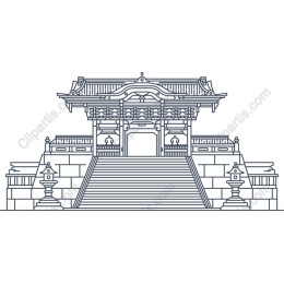 Traditional Temple Entrance