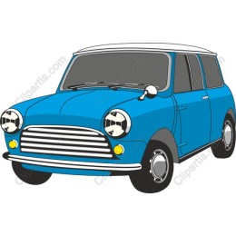Charming Vintage Blue Car
