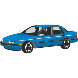 Classic Blue Sedan