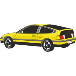 Dynamic Yellow Car