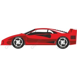 Sleek Red Sports Car
