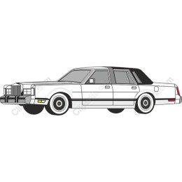 Classic White Sedan
