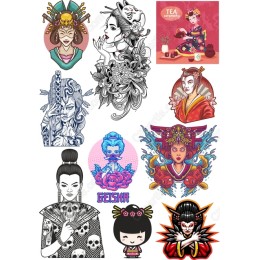 Geisha Clipart Bundle
