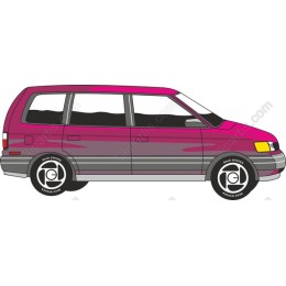 Vibrant Pink and Gray SUV