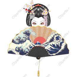 Elegant Geisha Fan