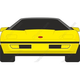 Vibrant Yellow Sports Car