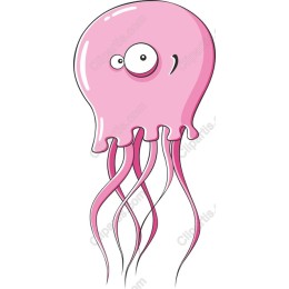 Playful Pink Jellyfish