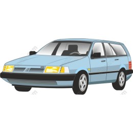 Classic Blue Station Wagon