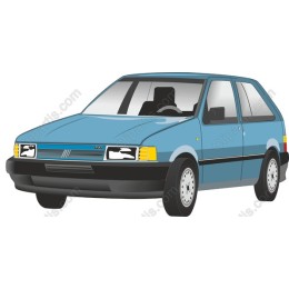 Classic Blue Hatchback