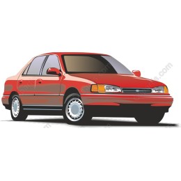 Classic Red Sedan