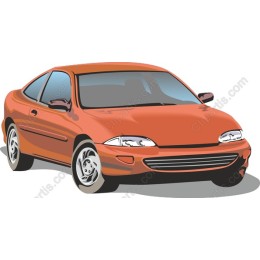 Sleek Orange Coupe