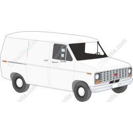 Classic White Cargo Van