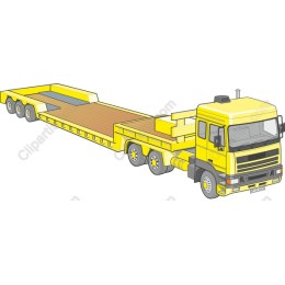 Yellow Flatbed Truck