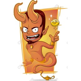 Whimsical Cartoon Demon