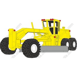 Yellow Motor Grader