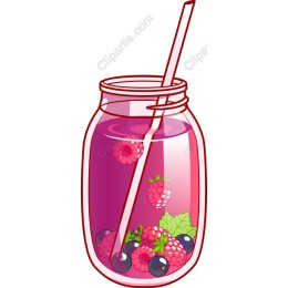 Berry Bliss Mason Jar Drink