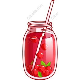 Cranberry Juice Mason Jar
