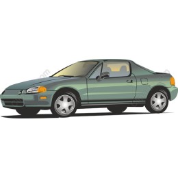 Stylish Green Coupe Car