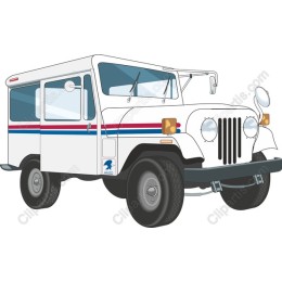 Retro Postal Delivery Vehicle
