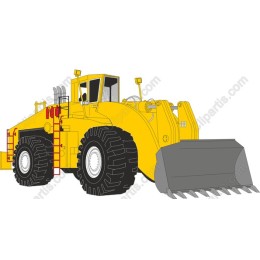 Heavy-Duty Yellow Wheel Loader