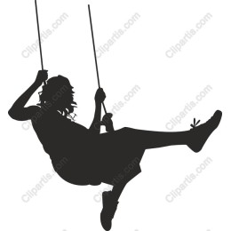 Joyful Girl Swinging