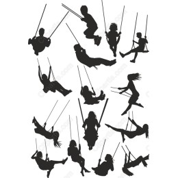 Joyful Swingings Clipart Set