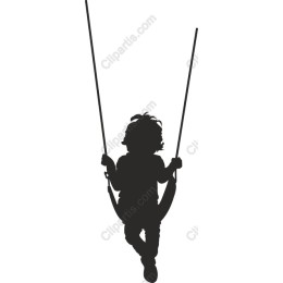 Playful Child Swinging