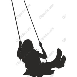Playful Girl Swinging