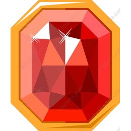 Brilliant Red Gemstone