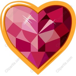 Vibrant Ruby Heart