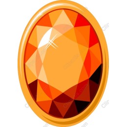 Sparkling Orange Gemstone