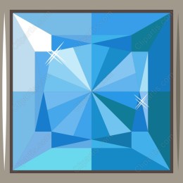 Elegant Blue Crystal