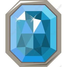 Elegant Blue Gemstone
