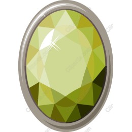 Faceted Green Gemstone