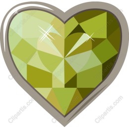 Heart-Shaped Green Gem