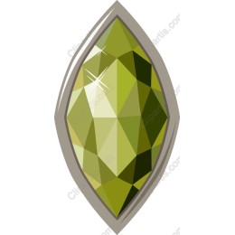Marquise-Cut Green Gemstone