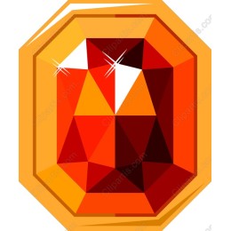 Brilliant Orange Gemstone