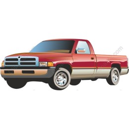 Classic Red Pickup Truck