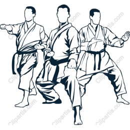 Dynamic Karate Action Poses