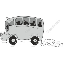 Whimsical Bus Character