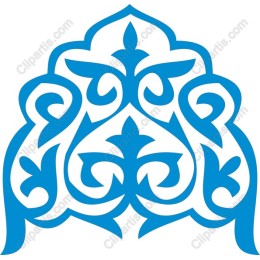 Elegant Blue Ornamental
