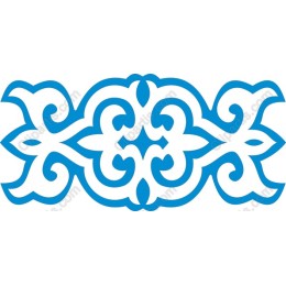 Elegant Blue Swirly Pattern Clipart