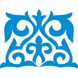 Elegant Blue Ornamental