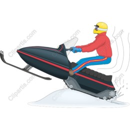 Vibrant Snowmobile Adventure