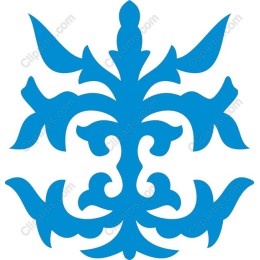 Intricate Blue Floral