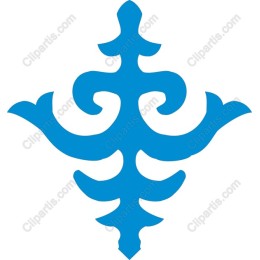 Elegant Blue Decorative Motiv