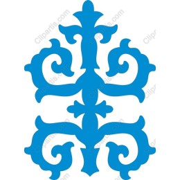 Elegant Blue Ornate
